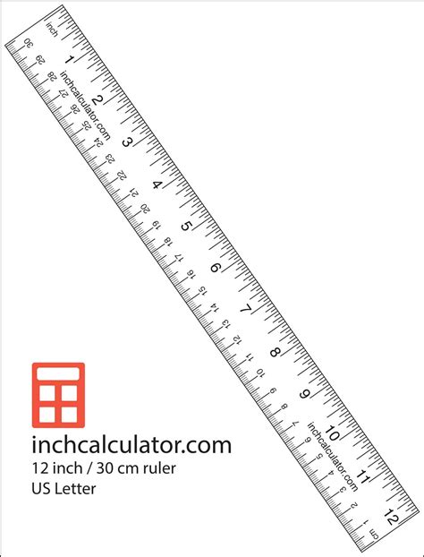 Printable Inch Ruler